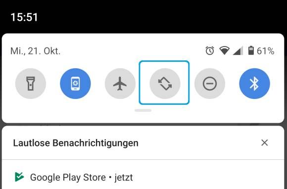 Android: App-Anzeige nur diesmal drehen – und sonst nie!